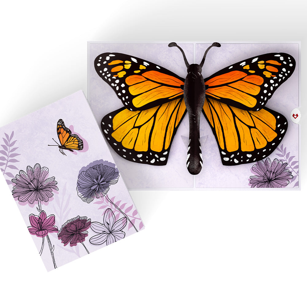 Graceful Monarch Butterfly Pop-Up Card