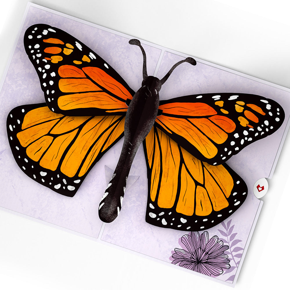 Graceful Monarch Butterfly Pop-Up Card
