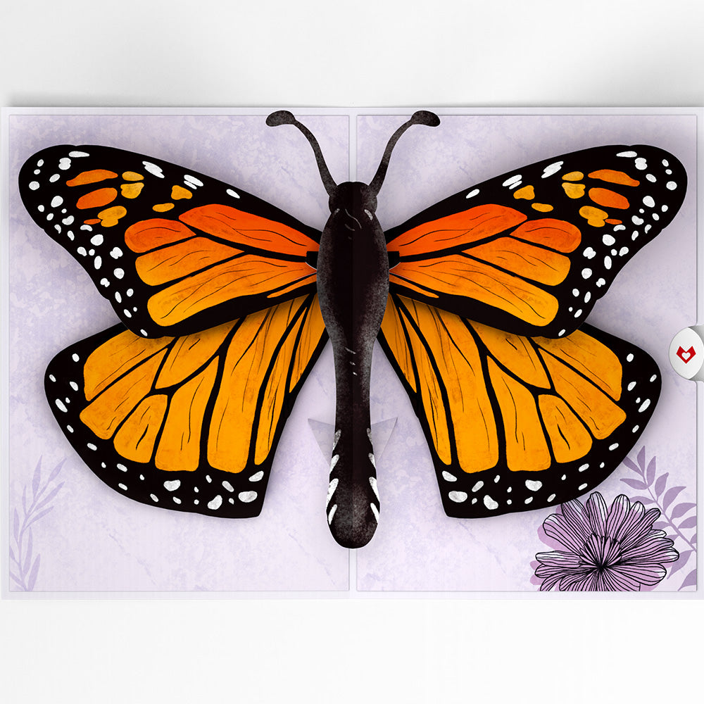 Graceful Monarch Butterfly Pop-Up Card