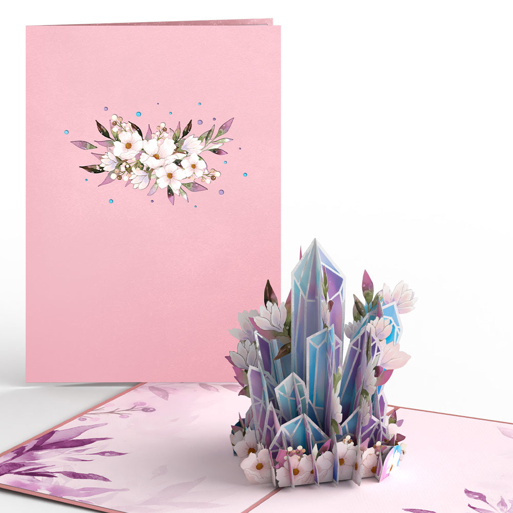 Luminous Crystals Pop-Up Card