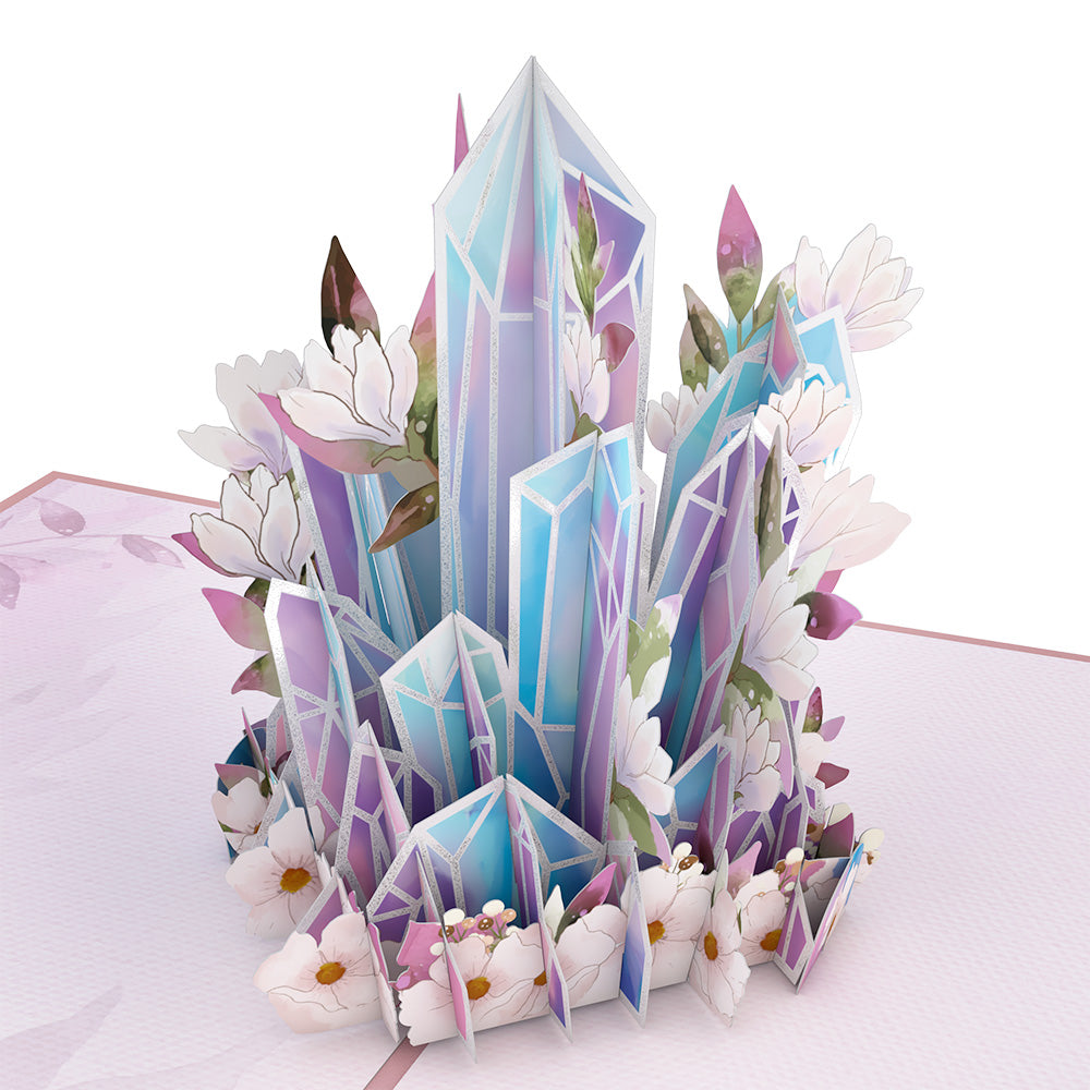 Luminous Crystals Pop-Up Card