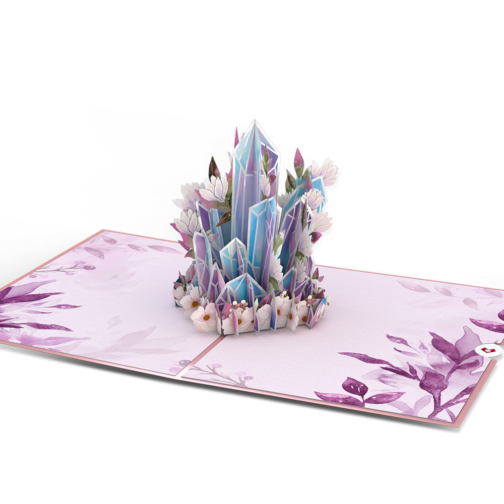 Luminous Crystals Pop-Up Card