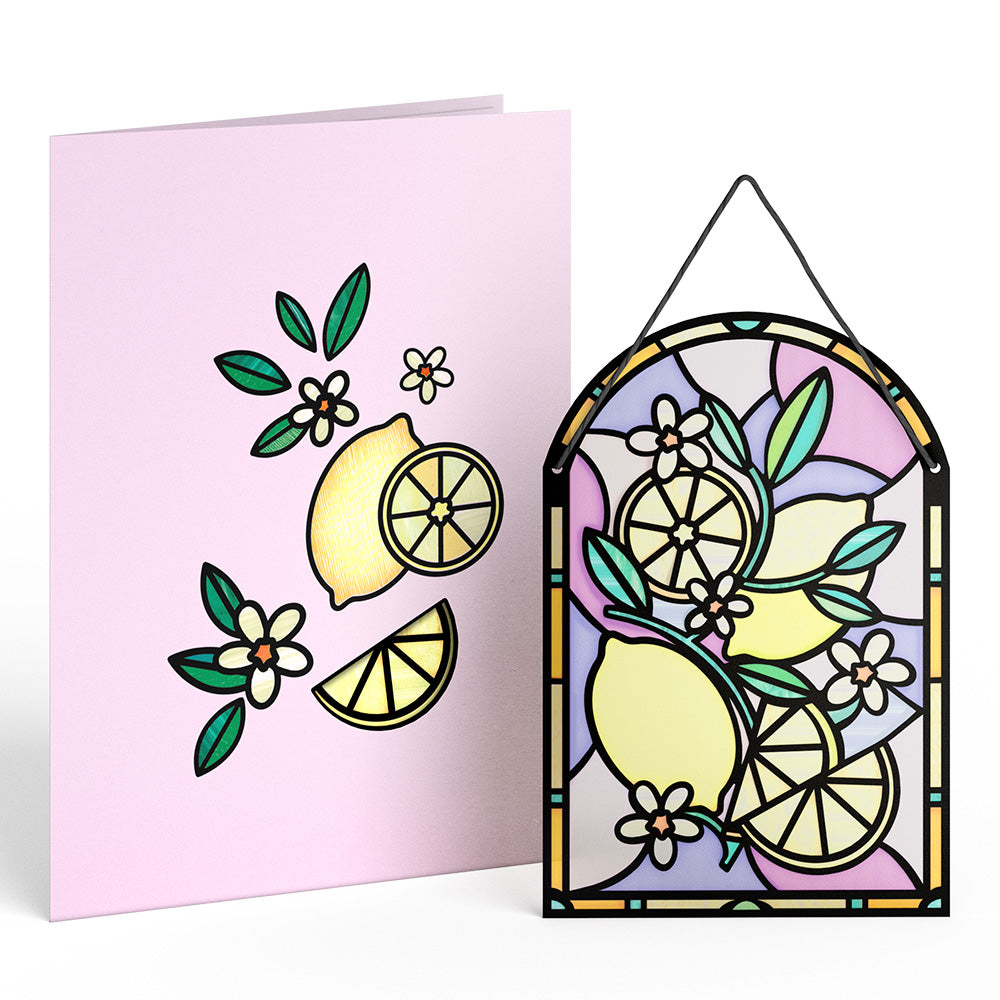 Sunny Lemons Suncatcher Card