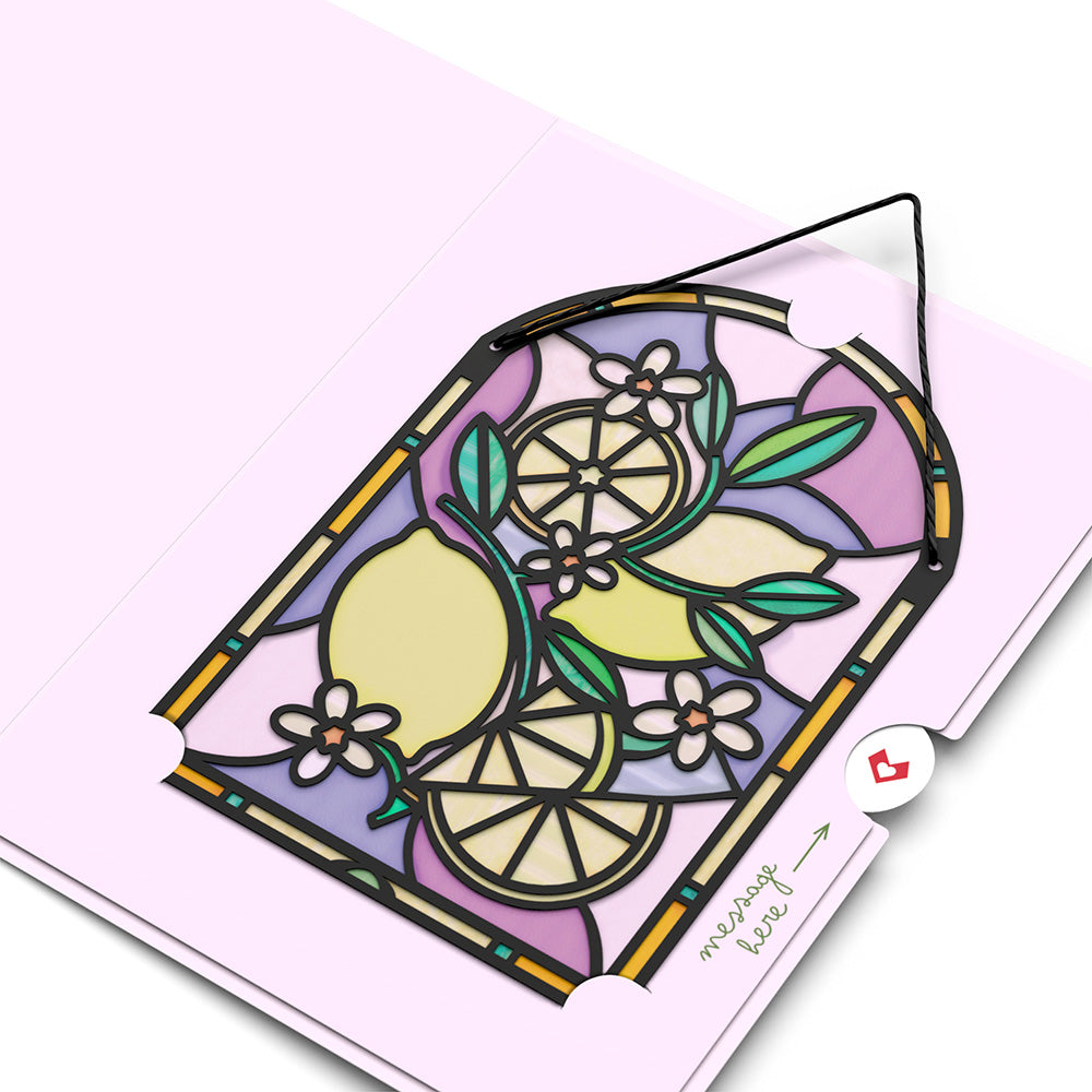 Sunny Lemons Suncatcher Card