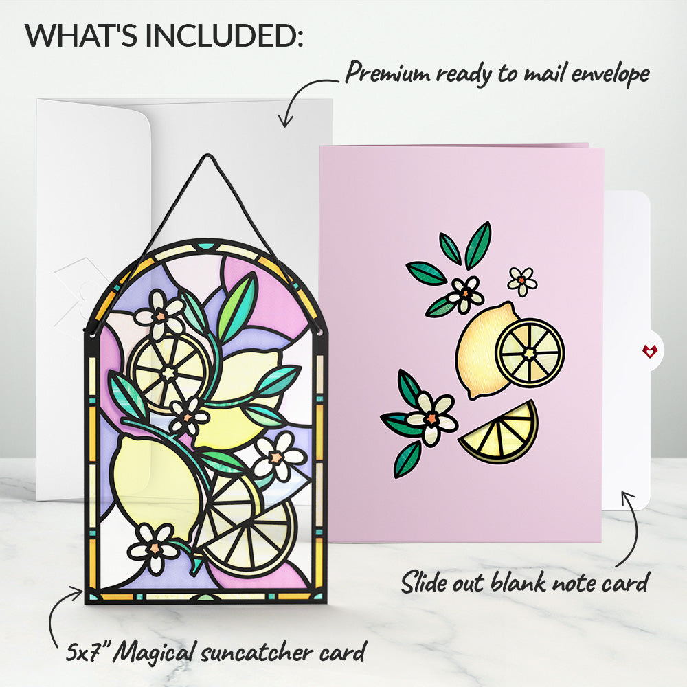 Sunny Lemons Suncatcher Card