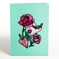 Bee-u-tiful Roses Suncatcher Card