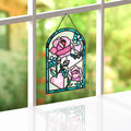 Bee-u-tiful Roses Suncatcher Card
