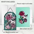 Bee-u-tiful Roses Suncatcher Card