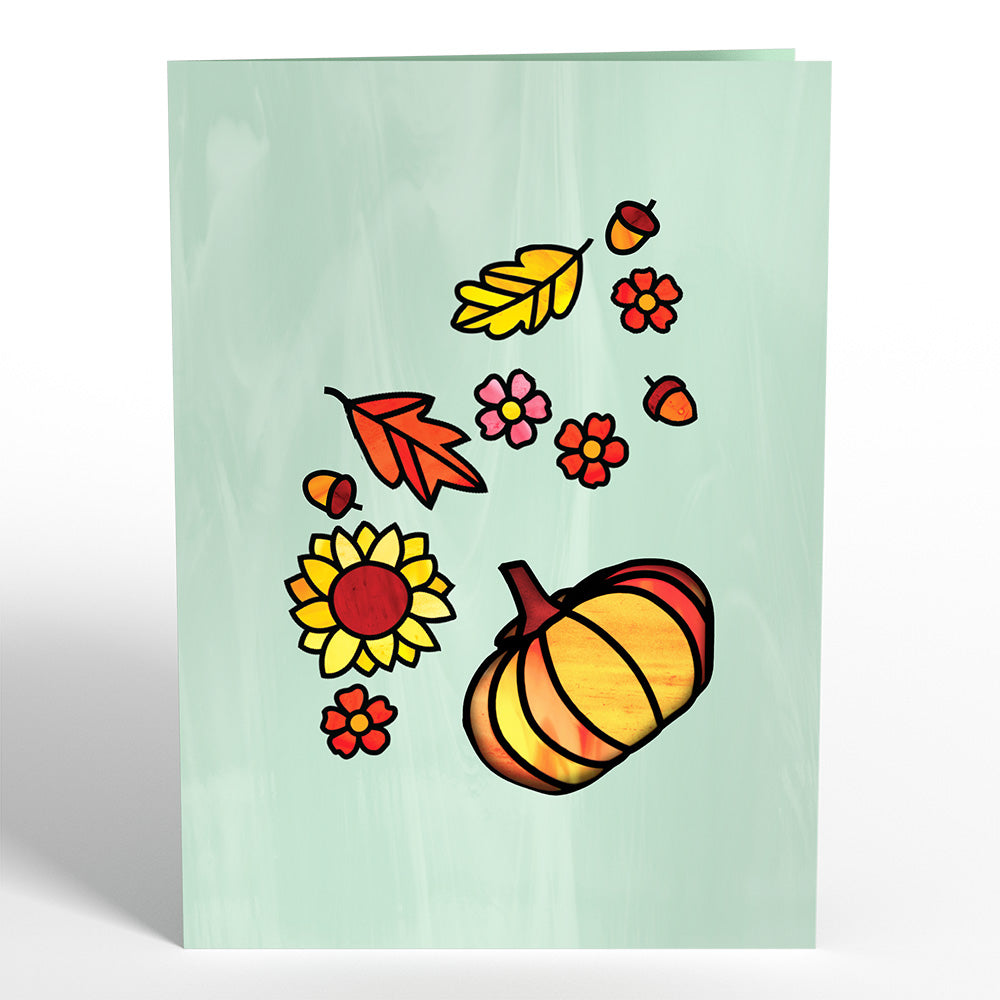 Autumn Glow Suncatcher Card