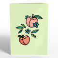 Golden Peaches Suncatcher Card