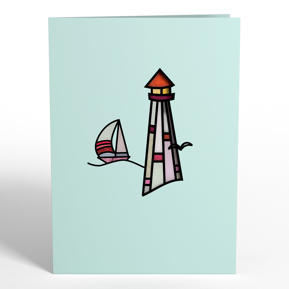 Lighthouse Suncatcher Card
