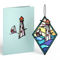 Lighthouse Suncatcher Card