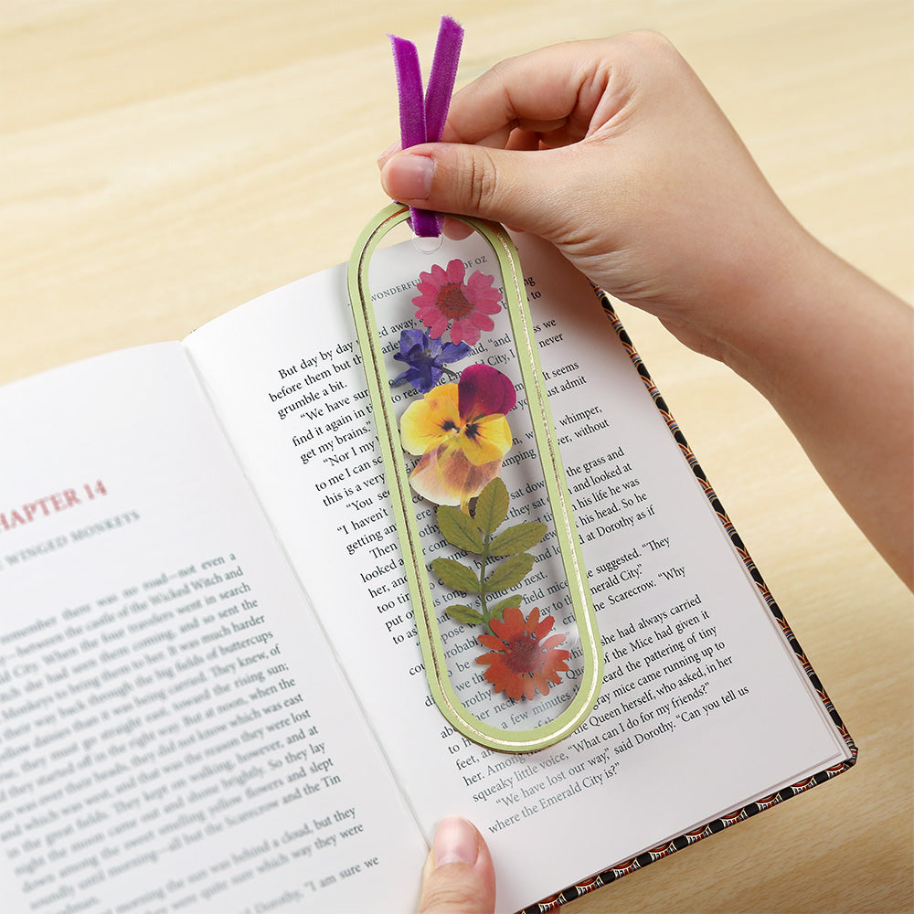 One for the Books Petal Pressed™ Bookmark Card
