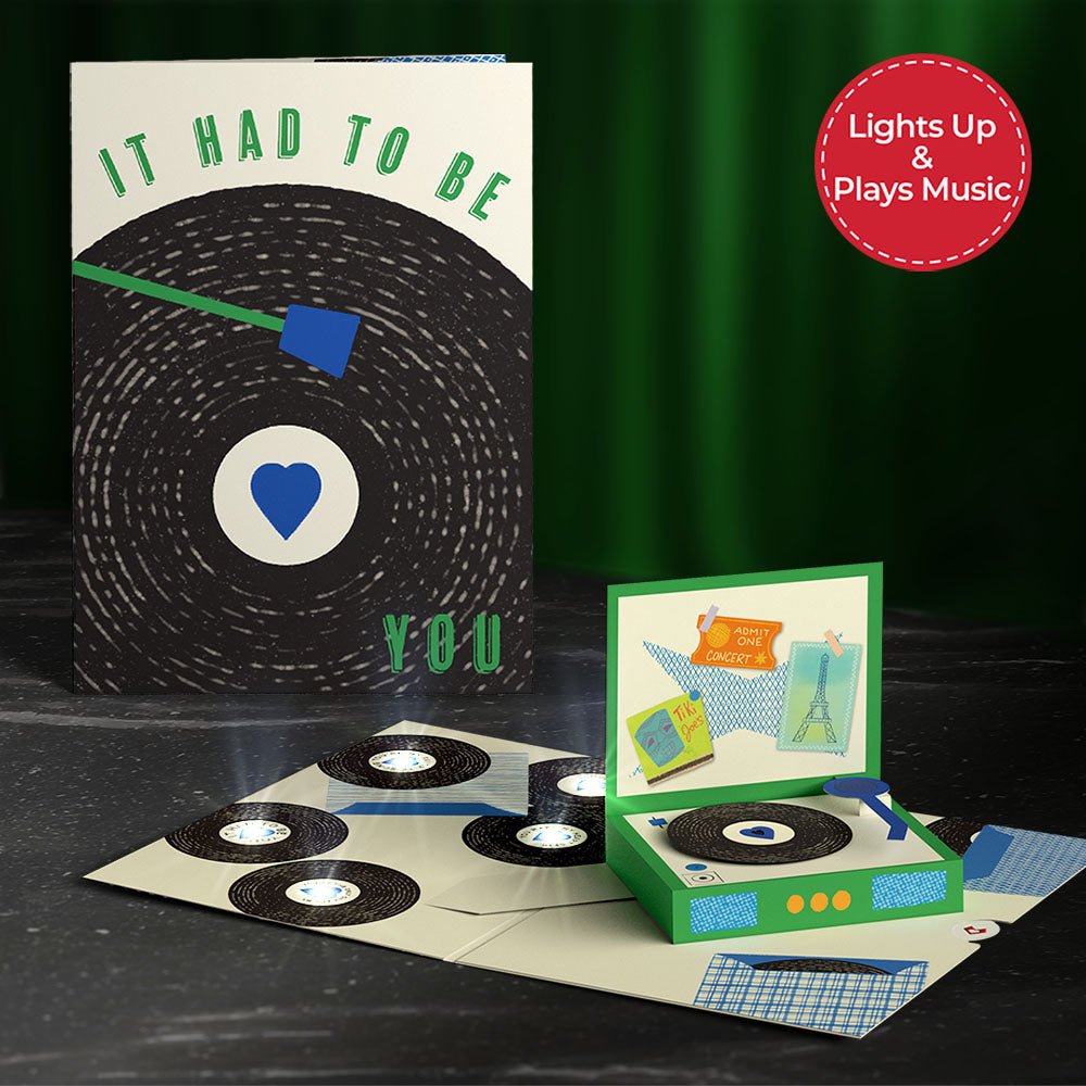 It Had to Be You Music and Lights Pop-Up Card