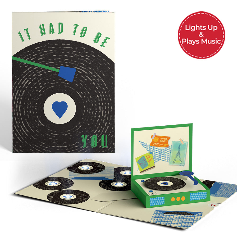 It Had to Be You Music and Lights Pop-Up Card