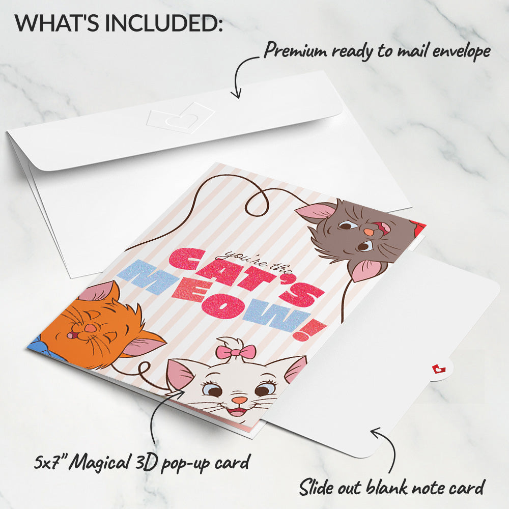Disney's The Aristocats You're the Cat's Meow Pop-Up Card