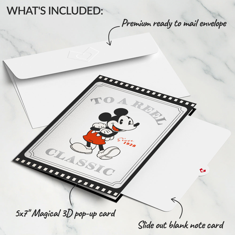 Disney's Mickey Mouse To a Reel Classic Pop-Up Card