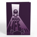 Disney and Pixar Monsters Inc. You Make Life a Scream Pop-Up Card