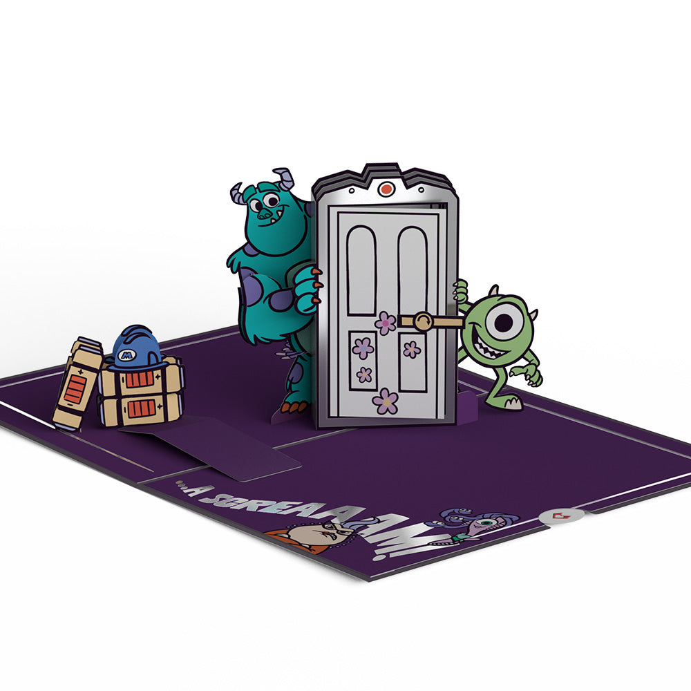 Disney and Pixar Monsters Inc. You Make Life a Scream Pop-Up Card