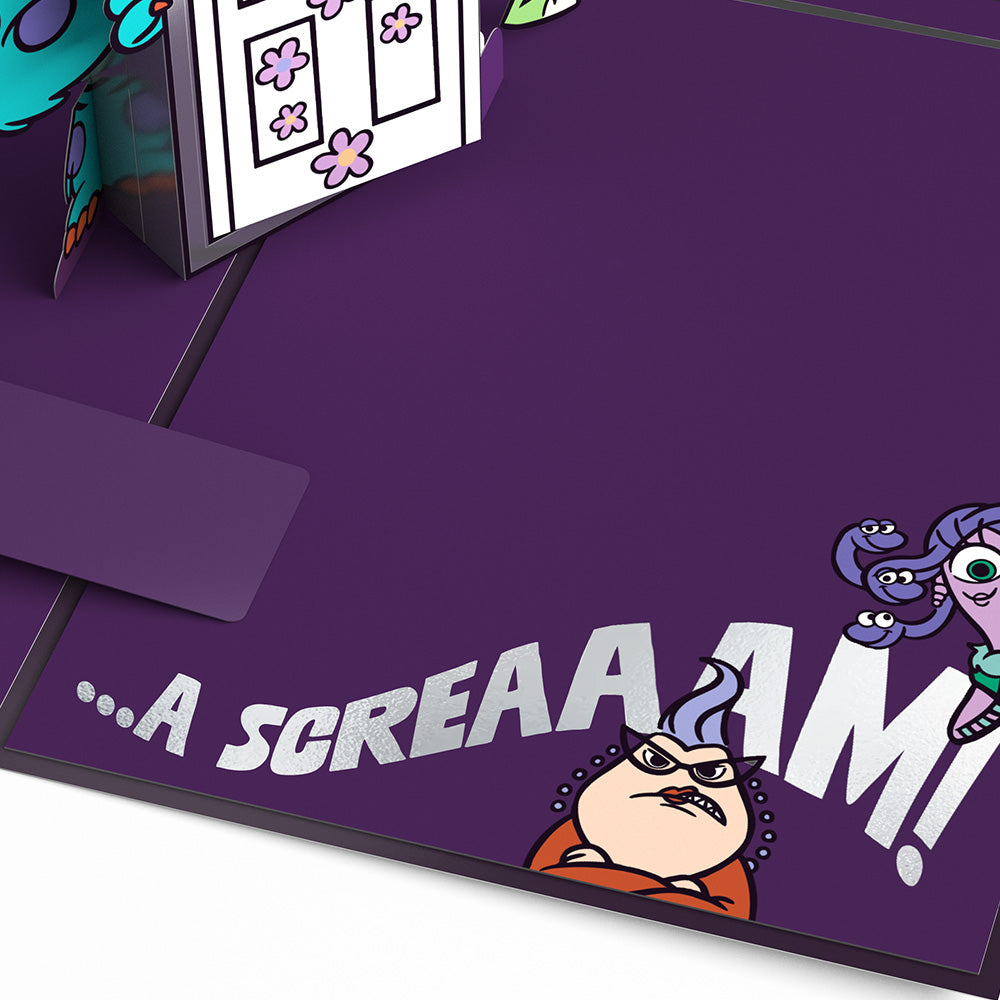 Disney and Pixar Monsters Inc. You Make Life a Scream Pop-Up Card