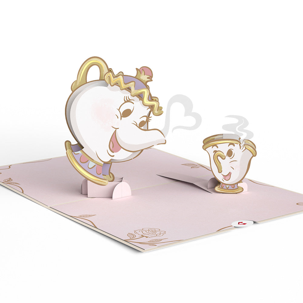 Disney's Beauty and the Beast Potts of Love Pop-Up Card