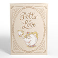 Disney's Beauty and the Beast Potts of Love Pop-Up Card