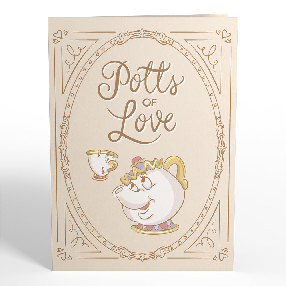 Disney's Beauty and the Beast Potts of Love Pop-Up Card