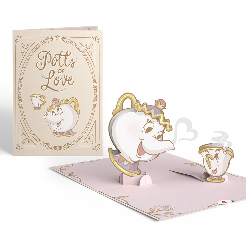 Disney's Beauty and the Beast Potts of Love Pop-Up Card