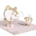 Disney's Beauty and the Beast Potts of Love Pop-Up Card