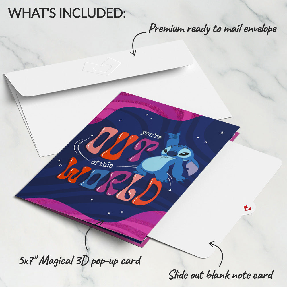 Disney’s Stitch You’re Out of This World Pop-Up Card