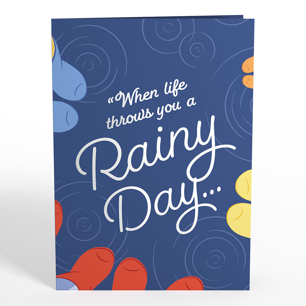 Disney's Winnie the Pooh Play in the Puddles Pop-Up Card