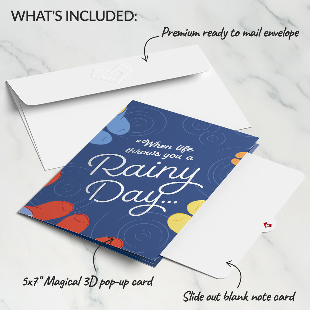 Disney's Winnie the Pooh Play in the Puddles Pop-Up Card