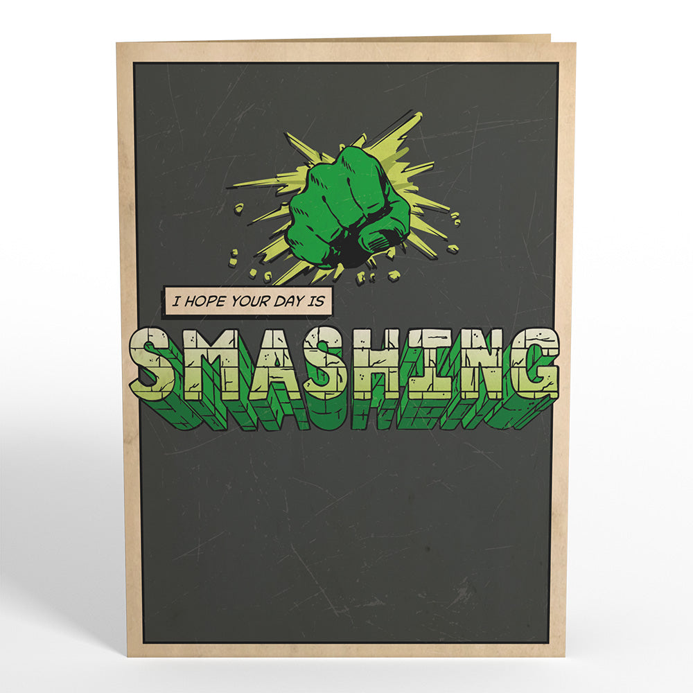 Marvel’s Hulk Hope Your Day Is Smashing Pop-Up Card