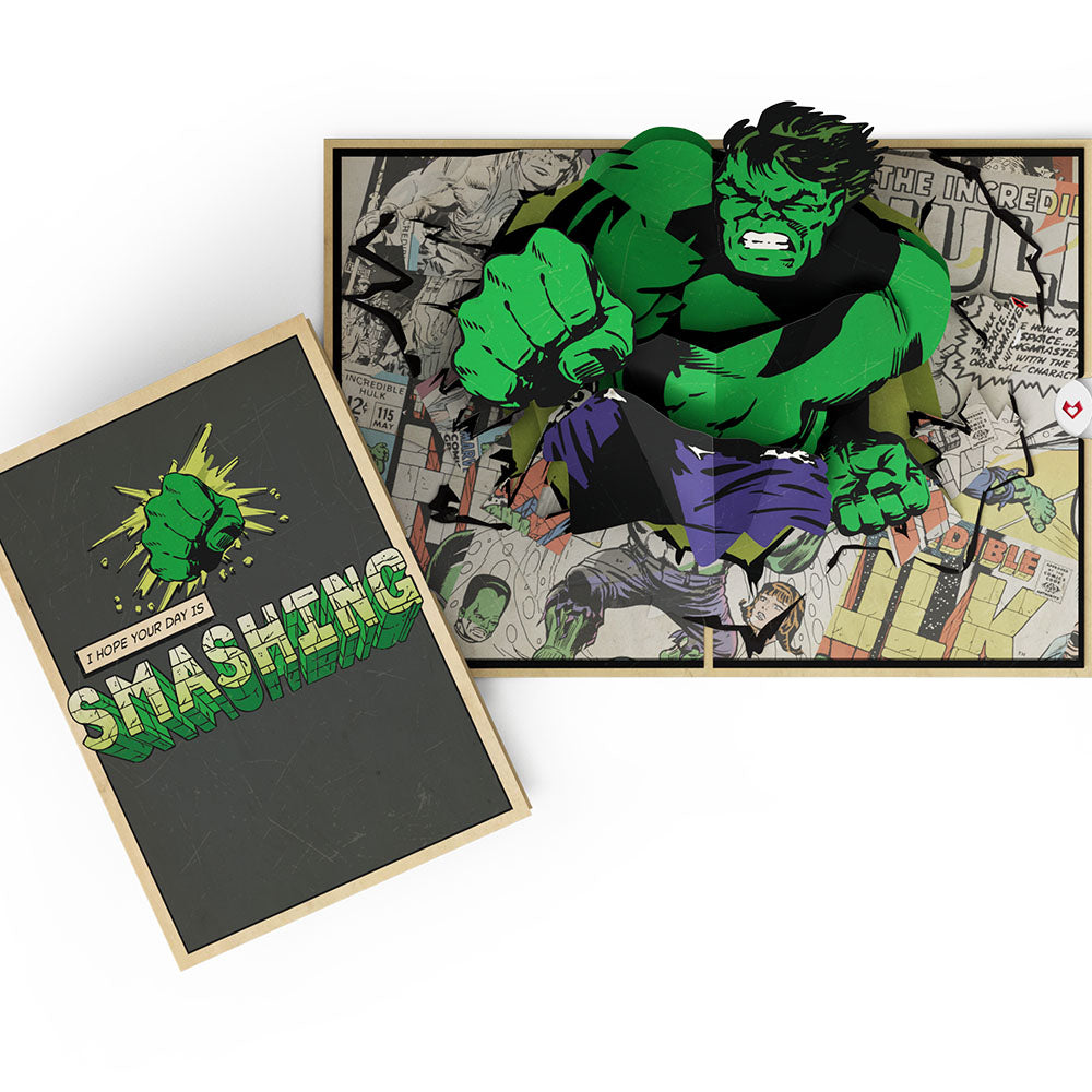 Marvel’s Hulk Hope Your Day Is Smashing Pop-Up Card