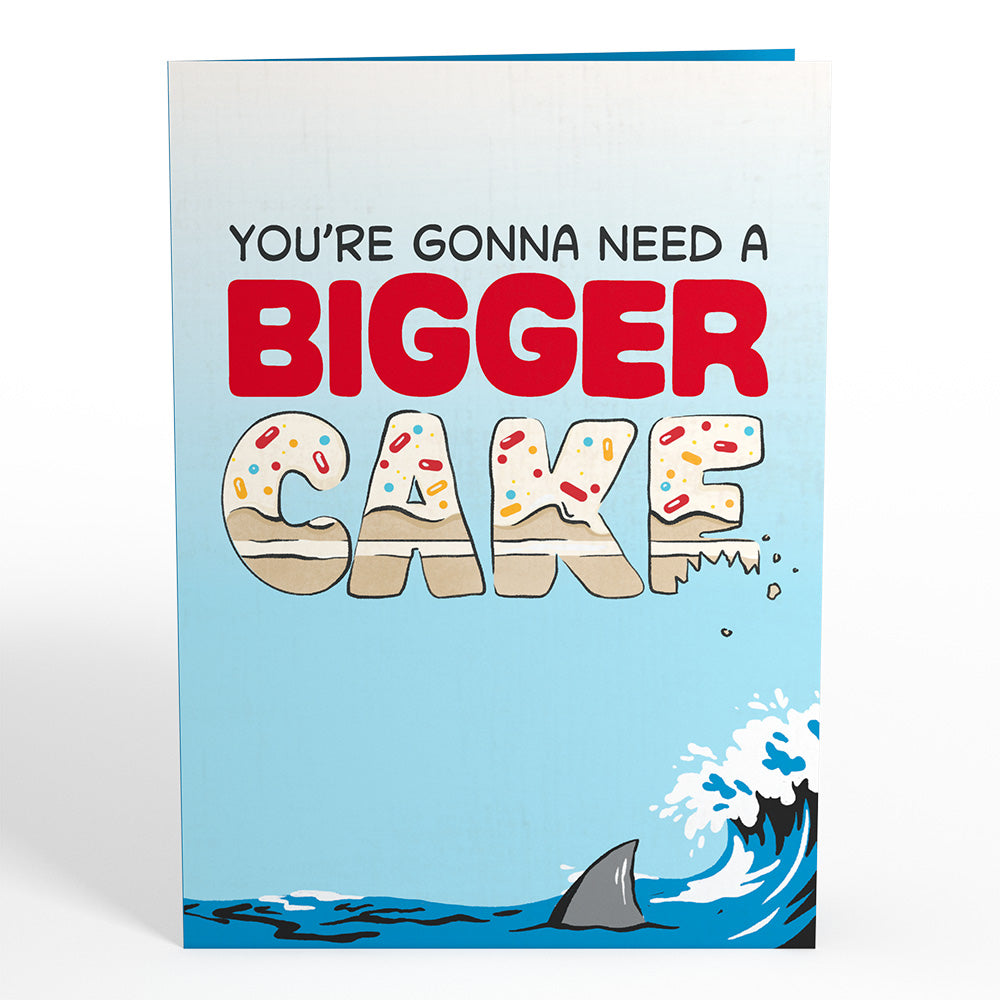 Jaws You're Gonna Need a Bigger Cake Pop-Up Card