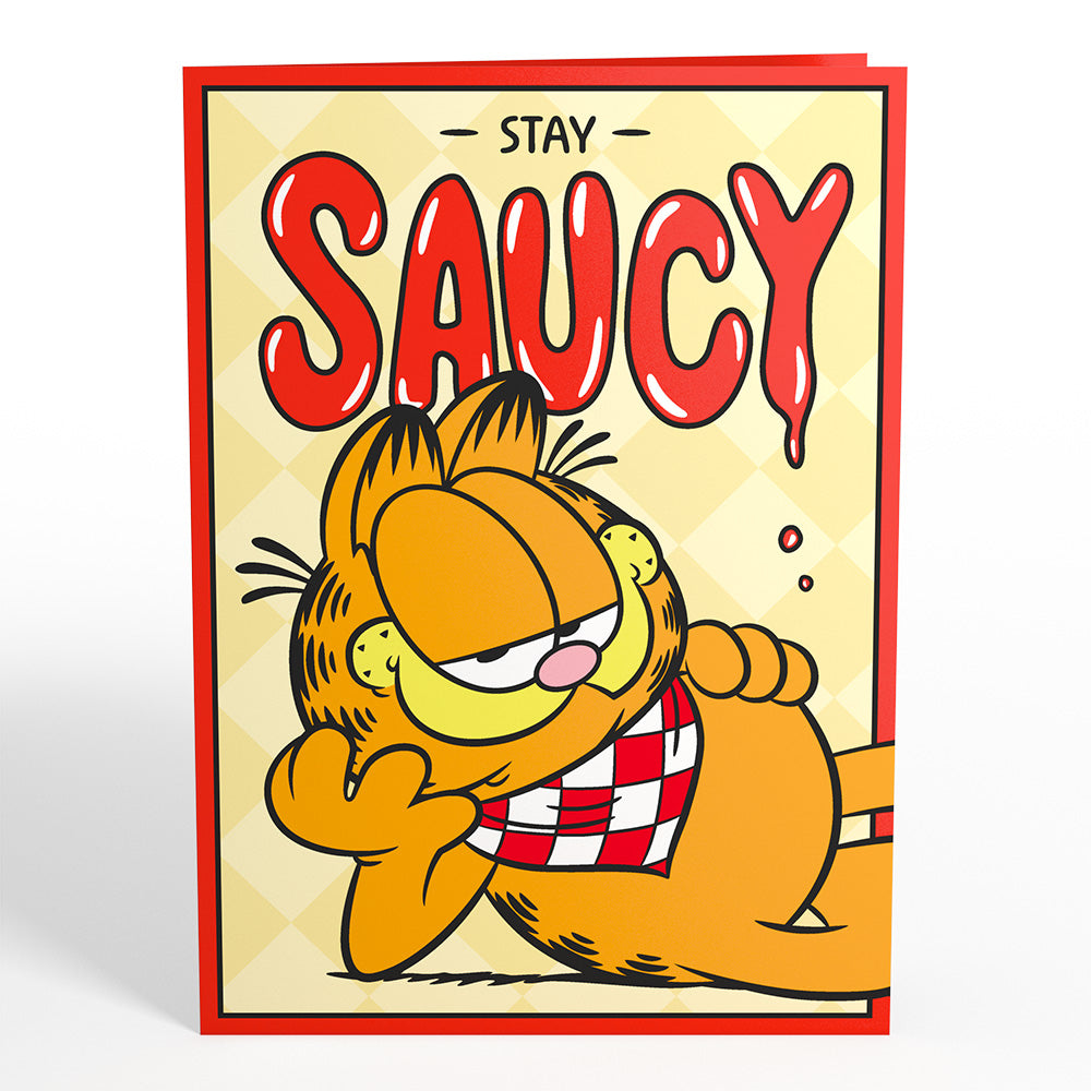 Garfield Stay Saucy Pop-Up Card