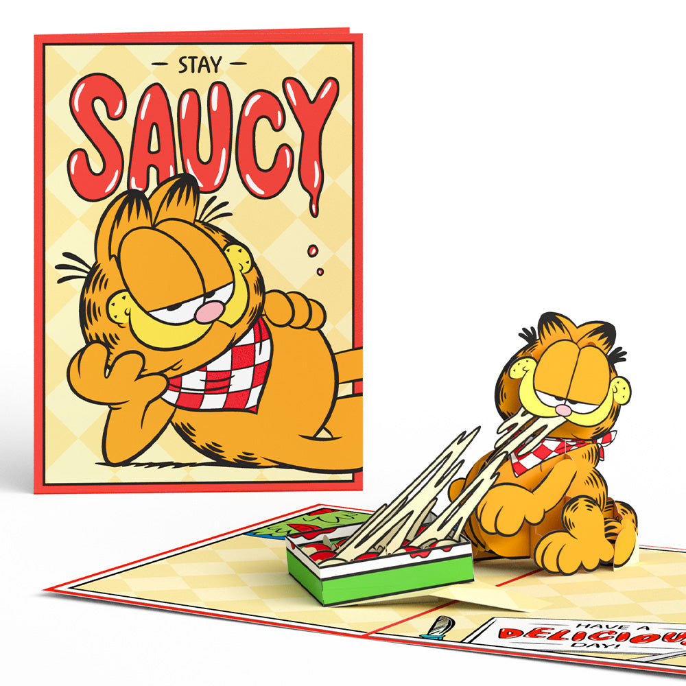 Garfield Stay Saucy Pop-Up Card