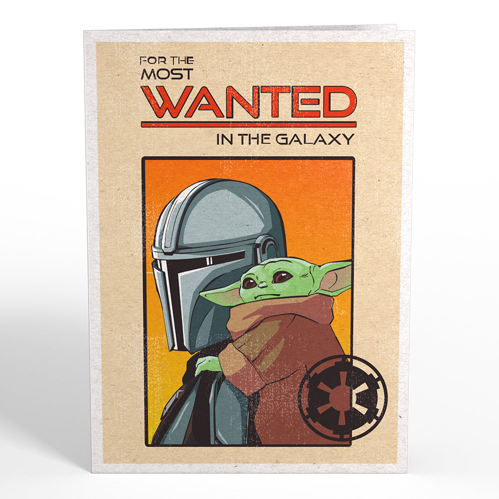 Star Wars™ The Mandalorian™ and Grogu™ Most Wanted Pop-Up Card