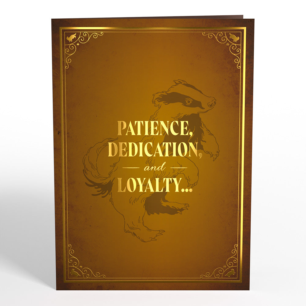 Harry Potter™ Hufflepuff™ House Pride Pop-Up Card