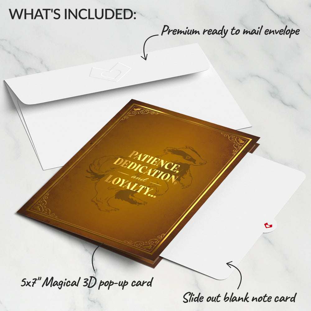 Harry Potter™ Hufflepuff™ House Pride Pop-Up Card