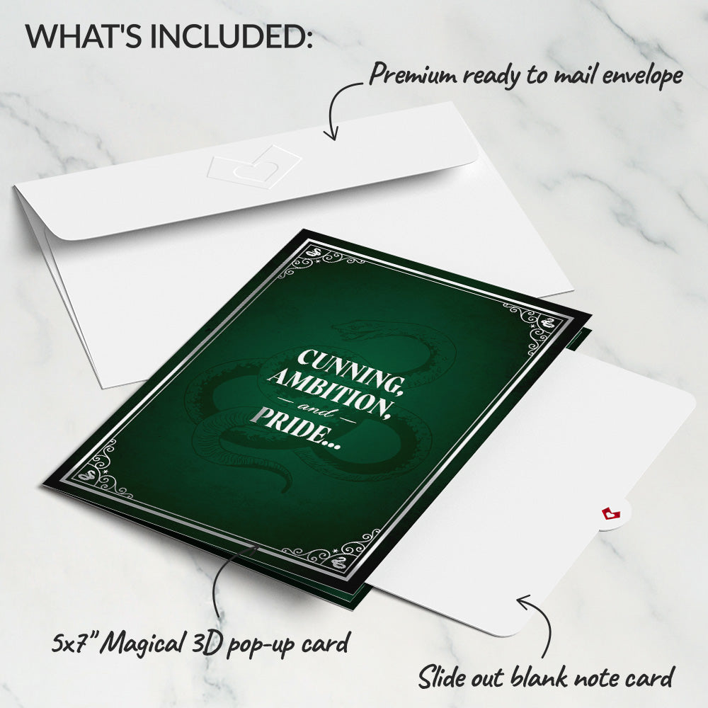 Harry Potter™ Slytherin™ House Pride Pop-Up Card