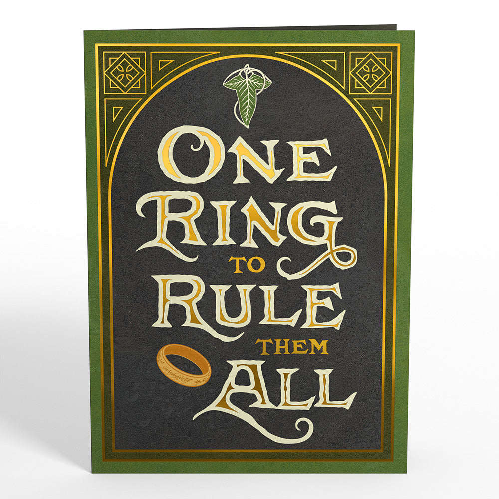 The Lord of the Rings: The Fellowship of the Ring™ One Ring to Rule Them All Pop-Up Card