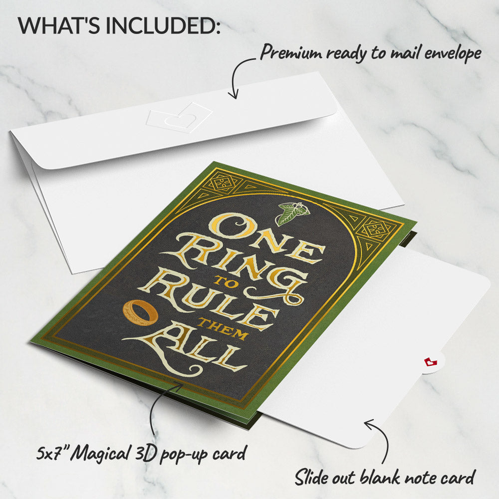 The Lord of the Rings: The Fellowship of the Ring™ One Ring to Rule Them All Pop-Up Card