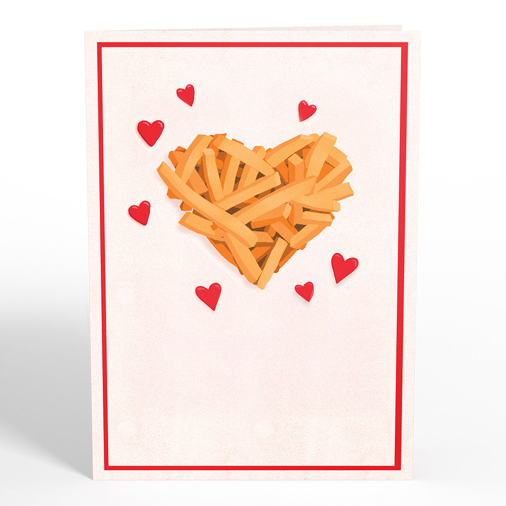 Crunchy Love Fries Pop-Up Card