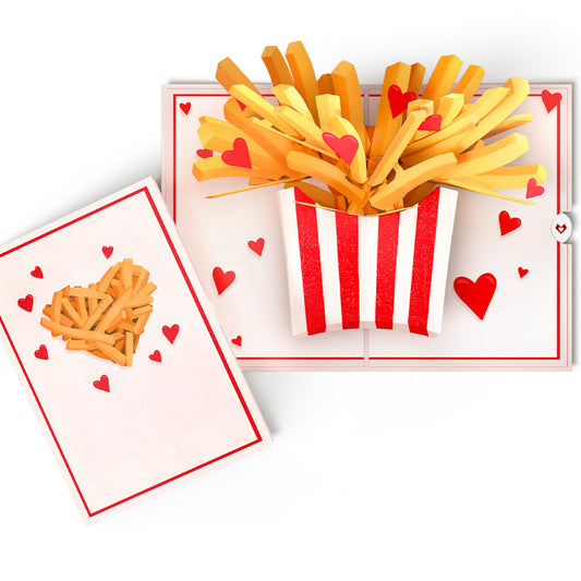 Crunchy Love Fries Pop-Up Card