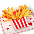 Crunchy Love Fries Pop-Up Card