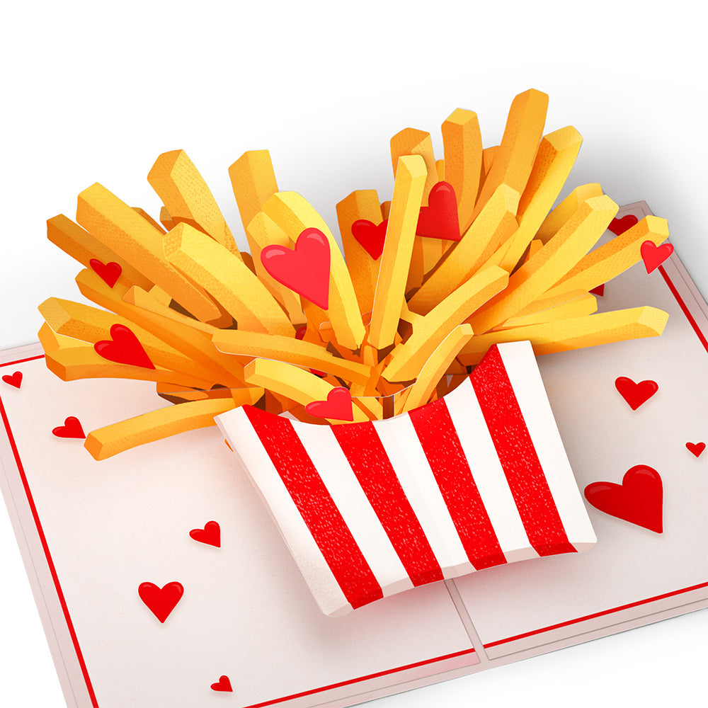 Crunchy Love Fries Pop-Up Card