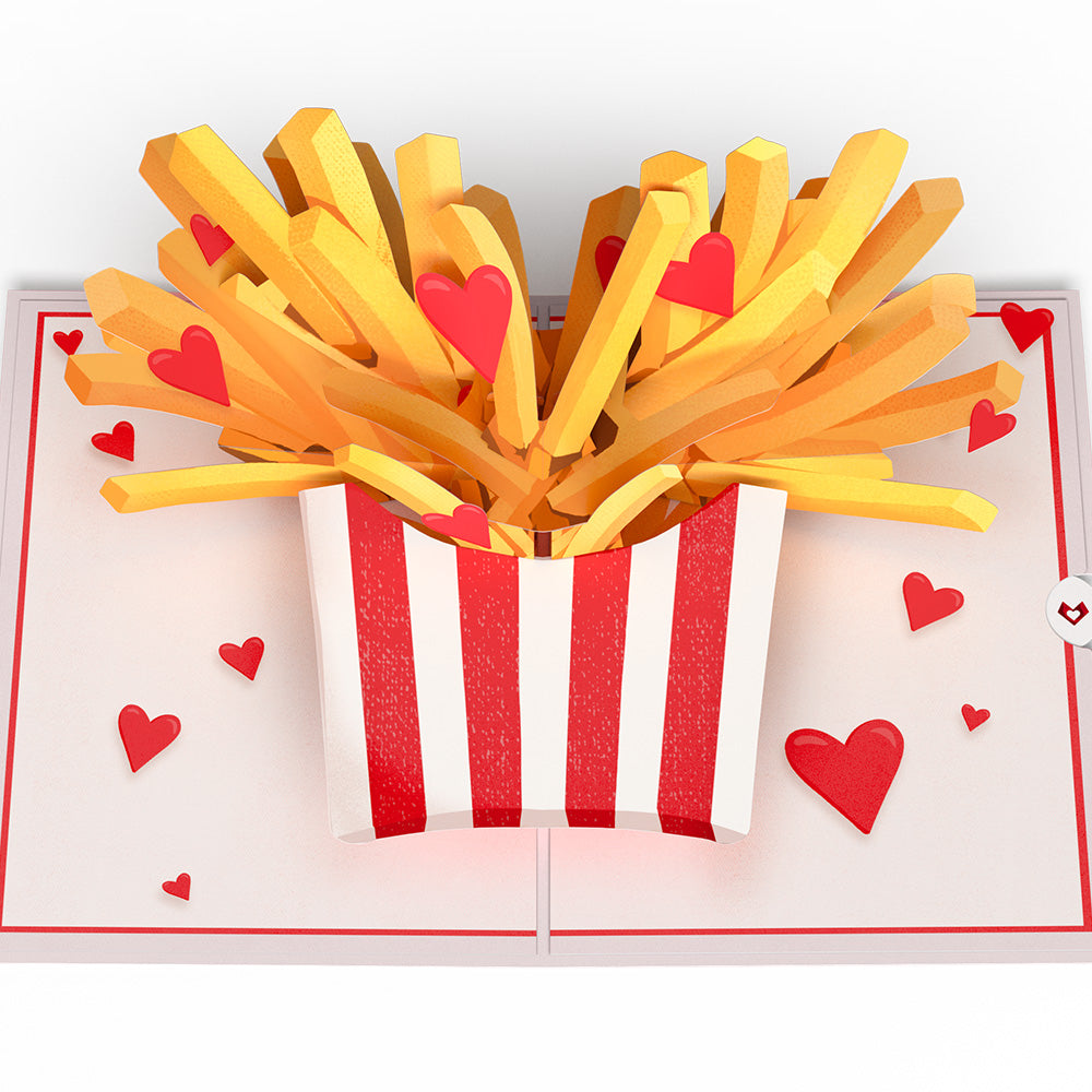 Crunchy Love Fries Pop-Up Card