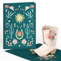 Cowgirl Boot Pop-Up Card