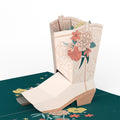 Cowgirl Boot Pop-Up Card